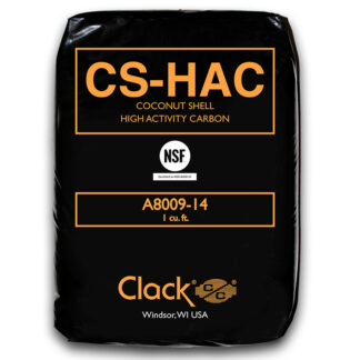 ACTIVATED CARBON # CS HAC (HIGH ACTIVATED CARBON) MEDIA COCONUT SHELL # A8009-14 HAC ONE CUBIC FEET BER BAG (28lbs/cubic ft.)
